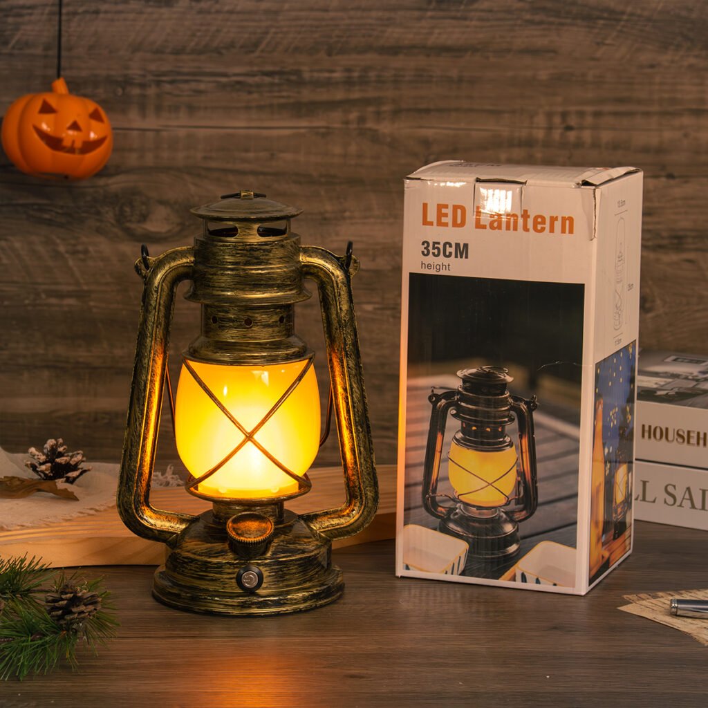 فانوس تخييم LED قابل للشحن مع 3 أوضاع إضاءة